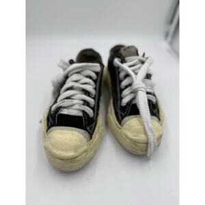 Maison Mihara Yasuhiro Hank OG Sole Canvas Sneakers Black/White, Size 42m